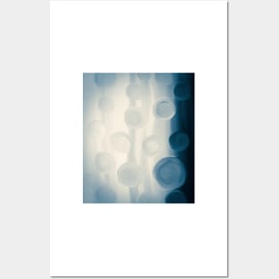 Moody Blue Dots, #mood, #painting Posters and Art